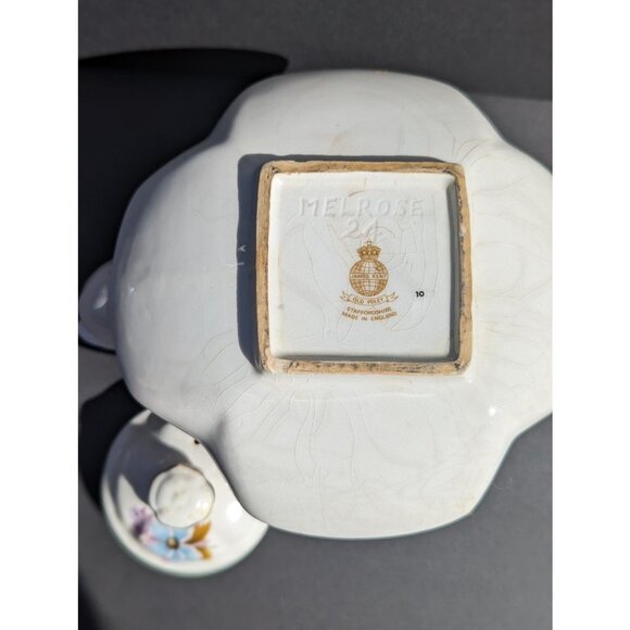 Vintage James Kent Old Foley stamped Melrose 24 Staffordshire Tea Pot - Picture 4 of 6